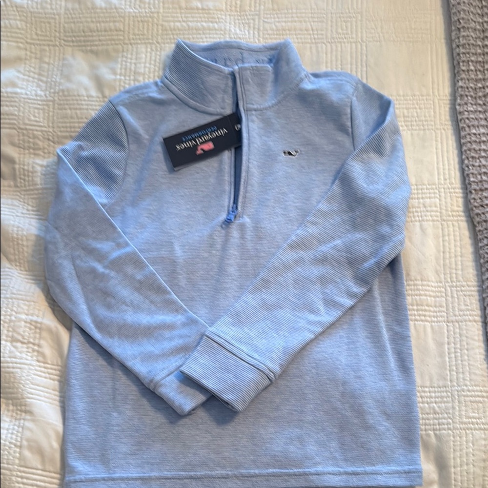 Vineyard Vines Sky Blue Half-Zip Sweater